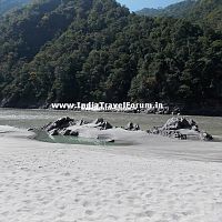 White sand beach, Rishikesh