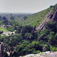 View from top of Bhangarh fort palace