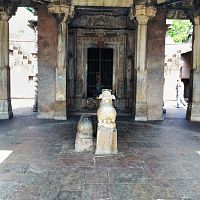 Nandi at Someshwar temple Bhangarh