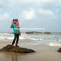Father-Daughter Duo At Surathkal Beach