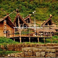 Traditional Naga Huts