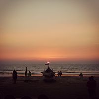 Arambol Beach in the Evening in North Goa, India