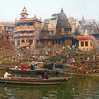 Manikarnika Cremation Ghat at Varanasi