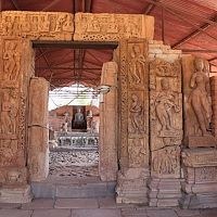 Beautiful Sculptures At Buddha Vihara At Sirpur