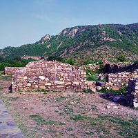 Bhangarh shopping arcade ruins