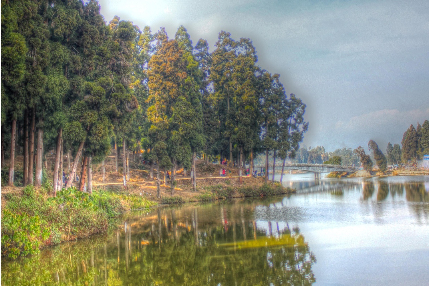 Tranquil Sumendu Lake At Mirik - Image Courtesy @Wikipedia