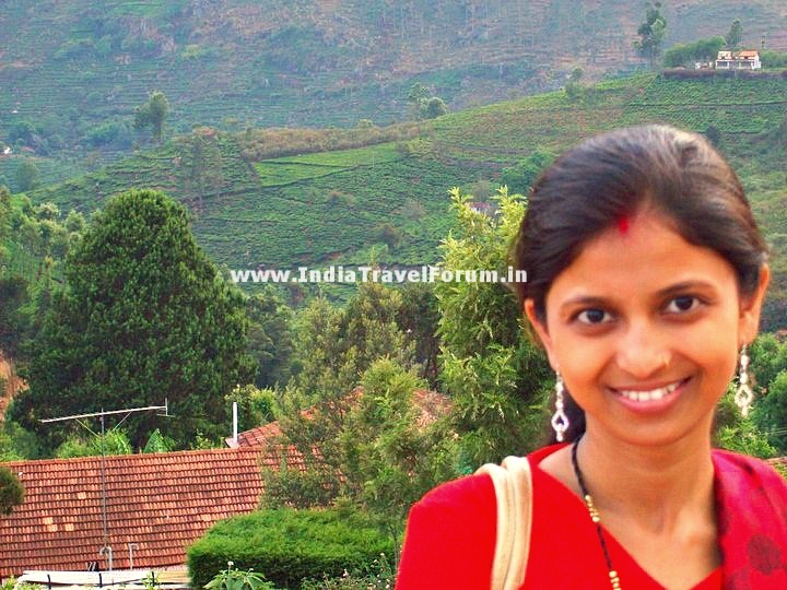 Wifey all smiles near Kotagiri Church